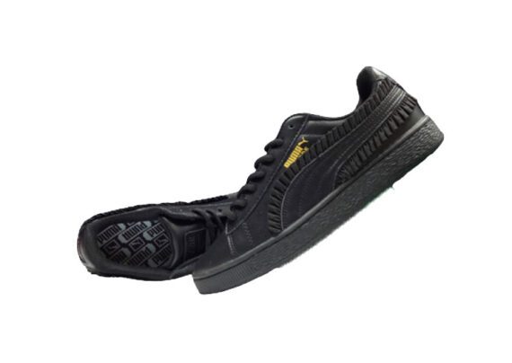 ⁦נעלי פומה-PUMA Basket Lace Black Gold Label Casual Sneakers⁩ – תמונה ⁦3⁩