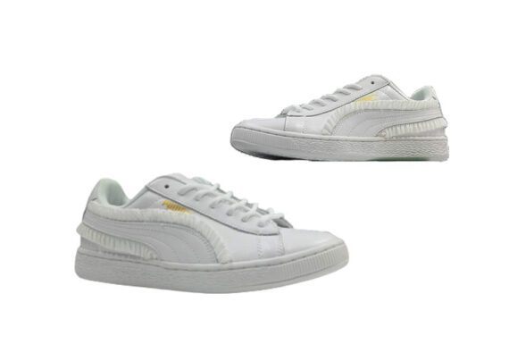 ⁦נעלי פומה-PUMA Basket Lace White Gold Label Casual Sneakers⁩ – תמונה ⁦5⁩