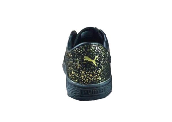 ⁦נעלי פומה-PUMA Suede Splatter joint model moonlight gold and Black⁩ – תמונה ⁦8⁩