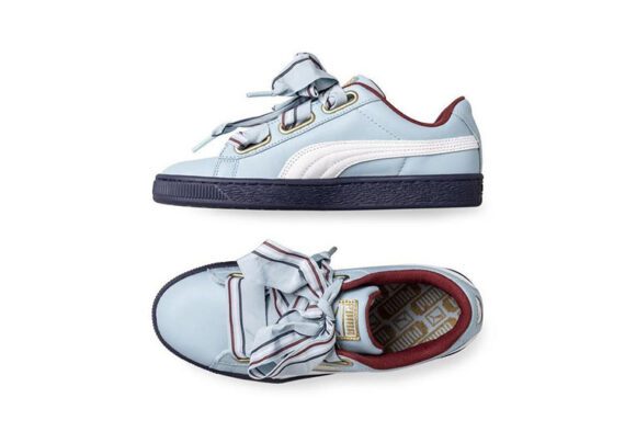 ⁦נעלי פומה- PUMA basket heart rihanna leather -Spindle⁩ – תמונה ⁦2⁩