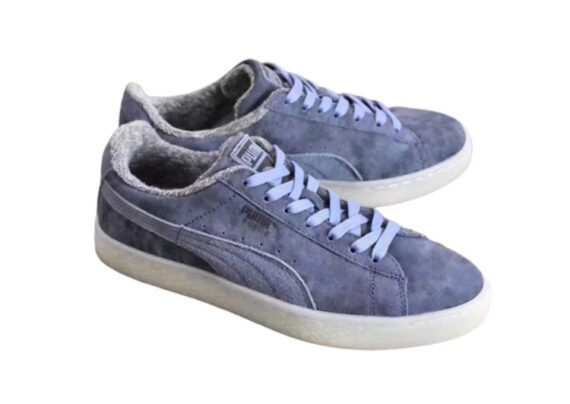 ⁦נעלי פומה-PUMA transparent crystal sole suede lining plush lace-up sneakers couple shoes-Light Slate Grey⁩ – תמונה ⁦2⁩