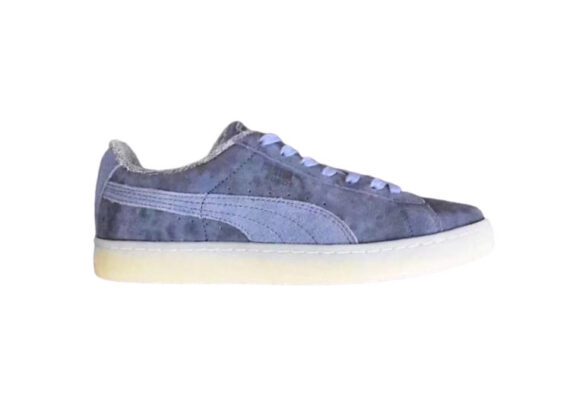 נעלי פומה-PUMA transparent crystal sole suede lining plush lace-up sneakers couple shoes-Light Slate Grey