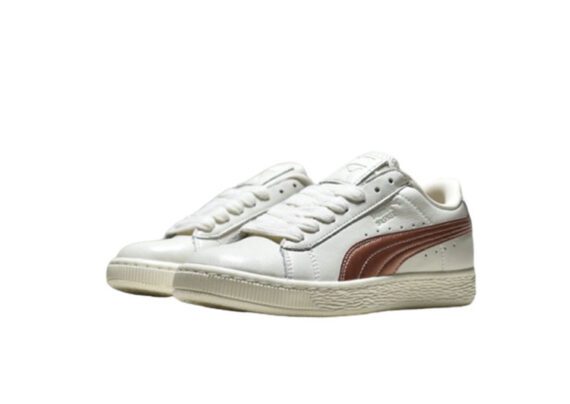 ⁦נעלי פומה-Puma Basket classic LFS-Snow Drift-Medium Wood⁩ – תמונה ⁦3⁩