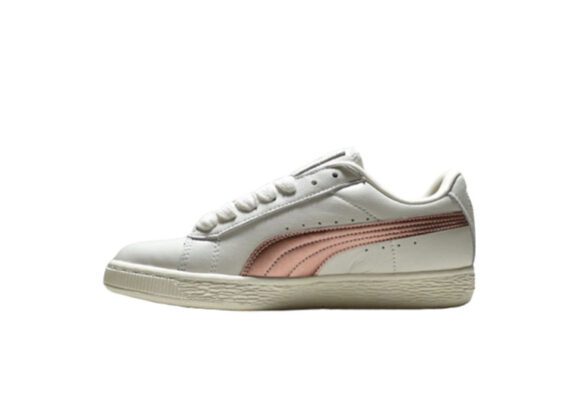 נעלי פומה-Puma Basket classic LFS-Snow Drift-Medium Wood