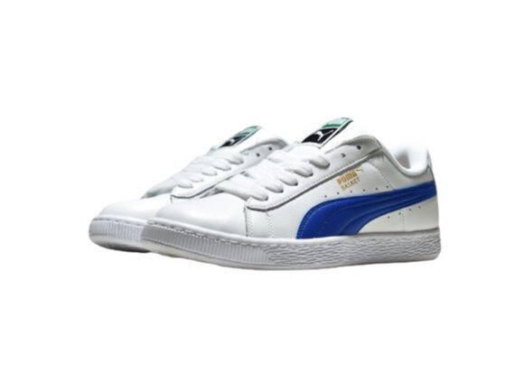 ⁦נעלי פומה-Puma Basket classic LFS-White-Blue⁩ – תמונה ⁦3⁩