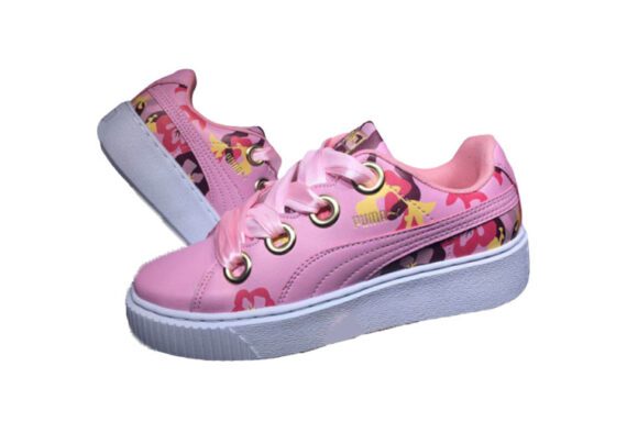 נעלי פומה- Puma Platform Kiss Careaux Rihanna -Plum