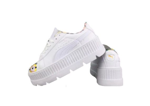 נעלי פומה- Puma X Minions Collection Harina Series Fashionable Little Trendy Shoes Thick-soled Non-slip Wear-resistant High Quality-White