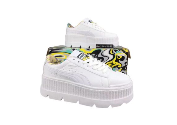 ⁦נעלי פומה- Puma X Minions Collection Harina Series Fashionable Little Trendy Shoes Thick-soled Non-slip Wear-resistant High Quality-White⁩ – תמונה ⁦2⁩