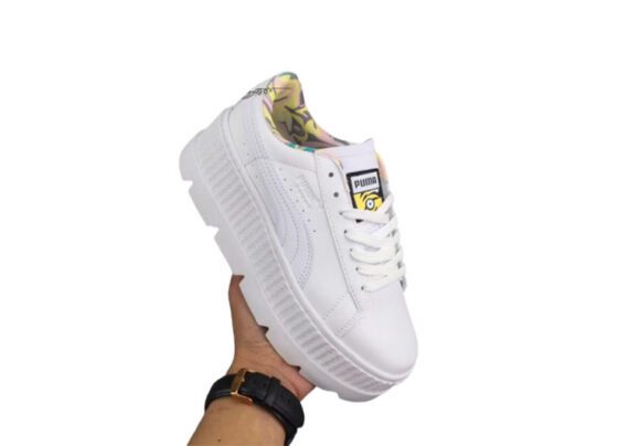 ⁦נעלי פומה- Puma X Minions Collection Harina Series Fashionable Little Trendy Shoes Thick-soled Non-slip Wear-resistant High Quality-White⁩ – תמונה ⁦4⁩