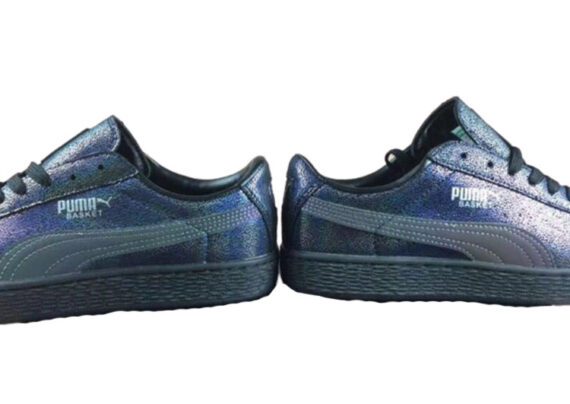 ⁦נעלי פומה-Puma basket classic splash ink blue -Black⁩ – תמונה ⁦7⁩