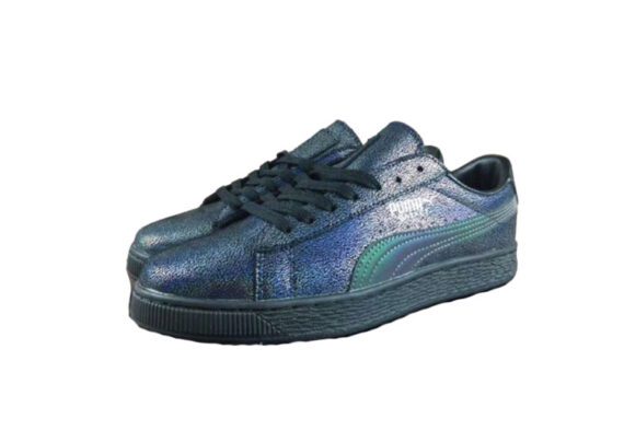 ⁦נעלי פומה-Puma basket classic splash ink blue -Black⁩ – תמונה ⁦2⁩