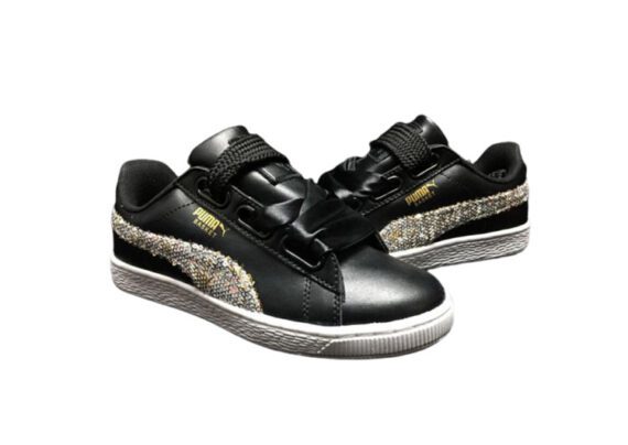 נעלי פומה- Puma bow glitter sequins -Black