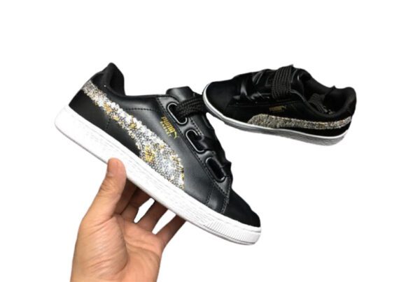 ⁦נעלי פומה- Puma bow glitter sequins -Black⁩ – תמונה ⁦3⁩