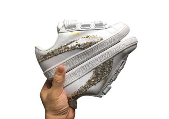 ⁦נעלי פומה- Puma bow glitter sequins -White⁩ – תמונה ⁦5⁩