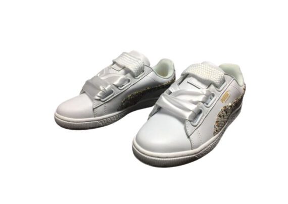 ⁦נעלי פומה- Puma bow glitter sequins -White⁩ – תמונה ⁦2⁩