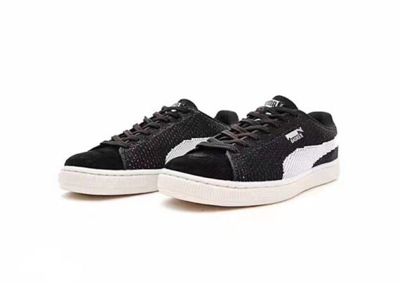 ⁦נעלי פומה- Puma suede Classic+ Knit -Black⁩ – תמונה ⁦2⁩