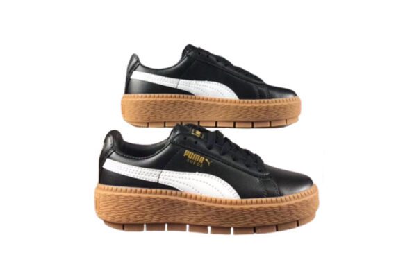 ⁦נעלי פומה- Puma suede platform rihanna platform shoes leather-Black Russian⁩ – תמונה ⁦4⁩