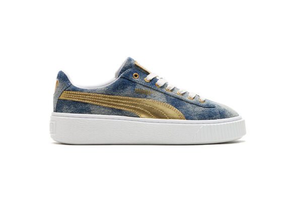 נעלי פומה-Rihanna II Puma Denim Satin-Blue Whale