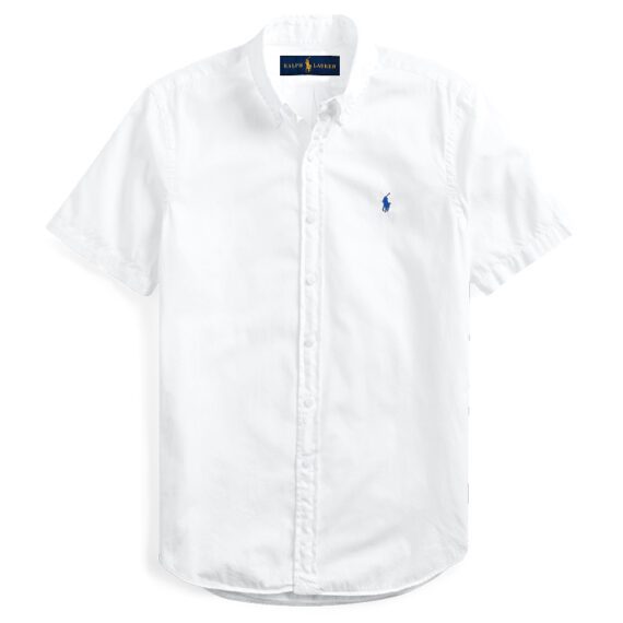 ראלף לורן-RALPH LAUREN SHIRT MEN'S SHORT WHITE