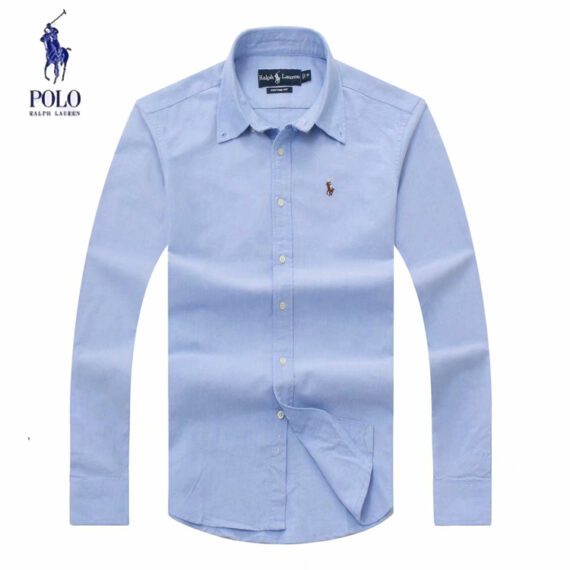 ראלף לורן-RL SHIRT MEN'S LONG SKY BLUE