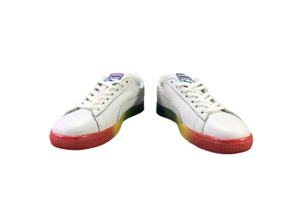 ⁦נעלי פומה-puma CLYDE PRIDE colorful casual sneakers-White⁩ – תמונה ⁦5⁩