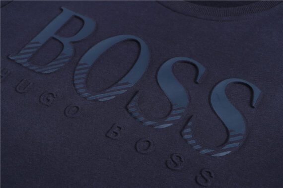 ⁦בוס-HUGO BOSS TSHIRT MEN'S LONG -NAVY BLUE⁩ – תמונה ⁦4⁩