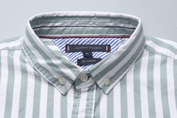 ⁦טומי הילפיגר-TOMMY BUTTON MEN'S- Heather & White⁩ – תמונה ⁦12⁩