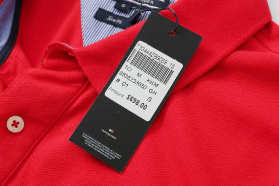 ⁦טומי הילפיגר-TOMMY POLO MEN'S TSHIRT - Red⁩ – תמונה ⁦10⁩