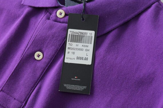 ⁦טומי הילפיגר-TOMMY POLO MEN'S TSHIRT - Royal Purple⁩ – תמונה ⁦7⁩