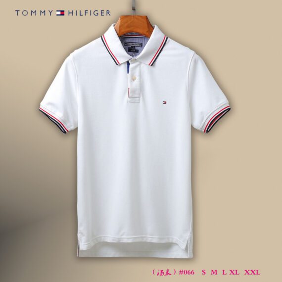 ⁦טומי הילפיגר-TOMMY POLO MEN'S TSHIRT - White⁩ – תמונה ⁦14⁩