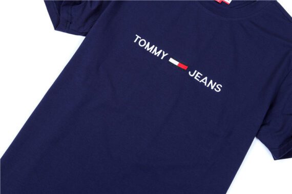 ⁦טומי הילפיגר-TOMMY TSHIRT MEN'S - NAVY BLUE⁩ – תמונה ⁦7⁩