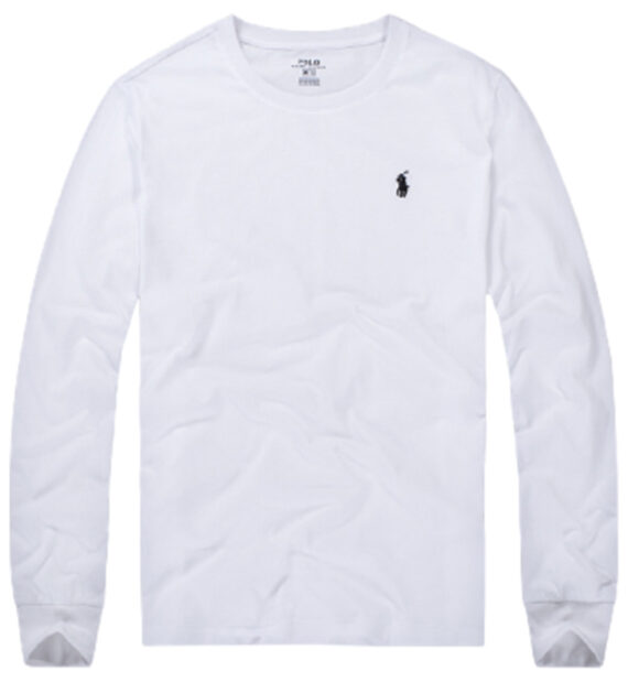 ראלף לורן-RALPH LAUREN TSHIRT MEN'S LONG - WHITE