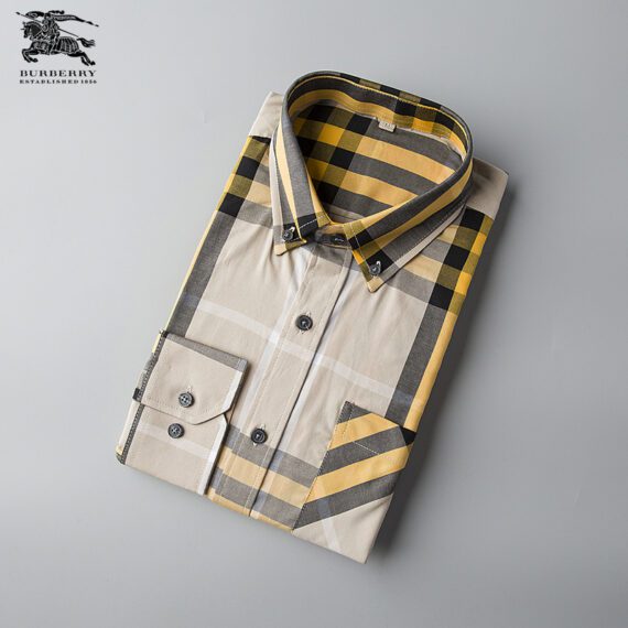 ⁦מעיל ברברי-BURBERRY BUTTON MEN - Blanc Mix⁩ – תמונה ⁦5⁩