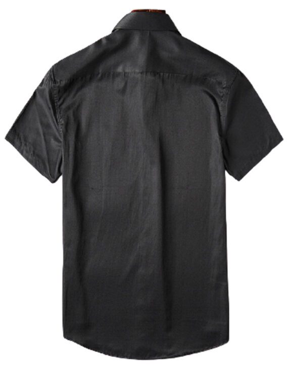 ⁦מעיל ברברי-BURBERRY BUTTON MEN - Silk Black⁩ – תמונה ⁦2⁩