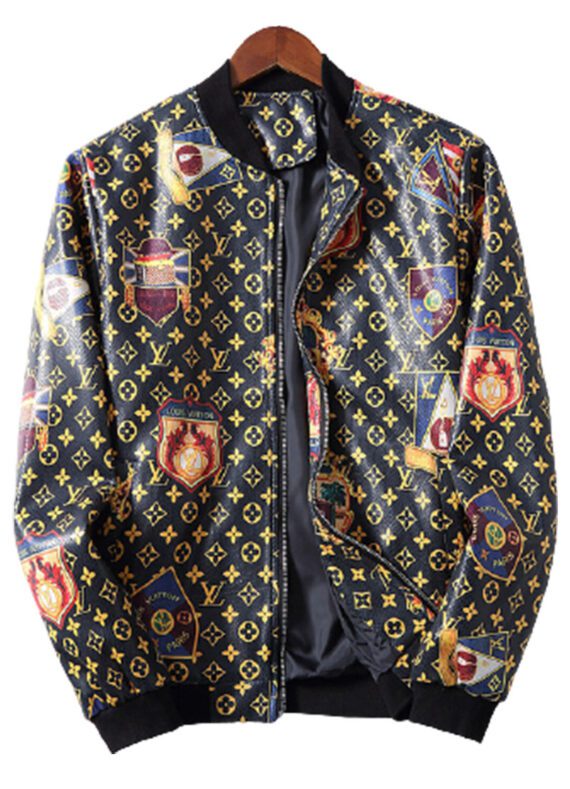 לואי ויטון-LOUIS VUITTON LEATHER JACKET MEN'S - Golden Glow & Rhino