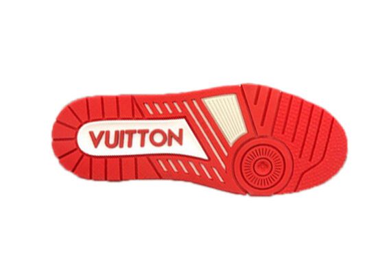 ⁦לואי ויטון - Louis Vuitton shoes - Persian Red & Linen⁩ – תמונה ⁦7⁩