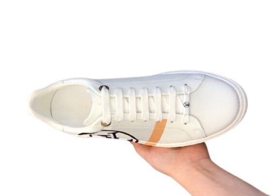 ⁦לואי ויטון - Louis Vuitton shoes - White Black & Harvest Gold⁩ – תמונה ⁦7⁩