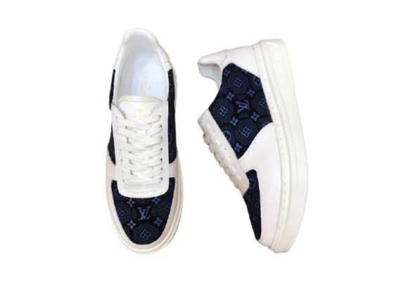 ⁦לואי ויטון - Louis Vuitton shoes - White Lilac Blue & Celery⁩ – תמונה ⁦4⁩