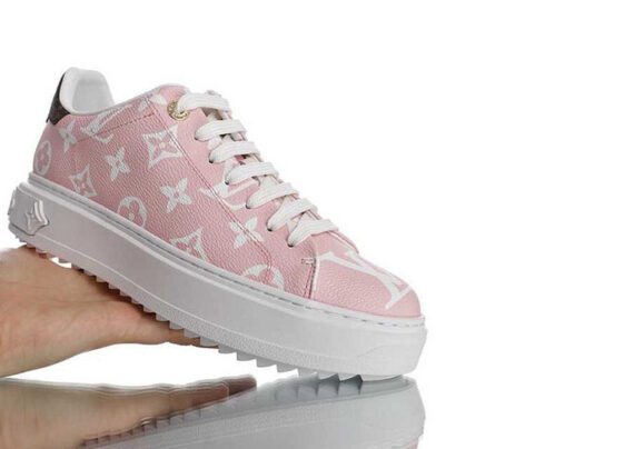 ⁦לואי ויטון - Louis Vuitton shoes - White & Pink Flare⁩ – תמונה ⁦3⁩