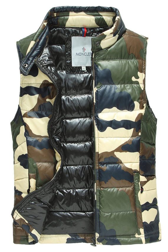 ווסט גברים ווסט-VEST MEN MONCLER - Black Green & Gin Fizz