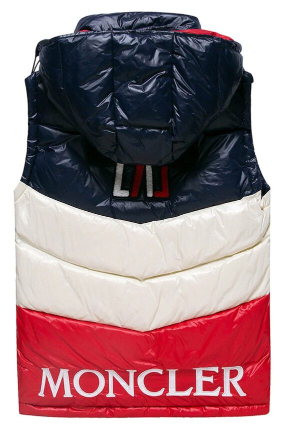 ⁦ווסט גברים ווסט-VEST MEN MONCLER - Black - Red & White⁩ – תמונה ⁦2⁩