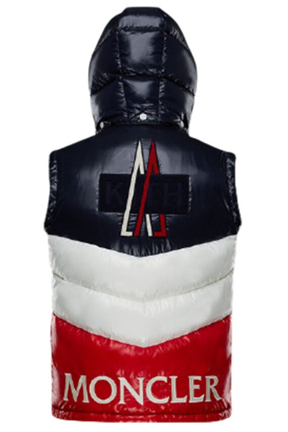 ⁦ווסט גברים ווסט-VEST MEN MONCLER - Black - Red & White⁩ – תמונה ⁦3⁩