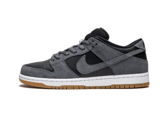 נעליי נייק-NIKE SB DUNK LOW PRO QS - Gray & Black