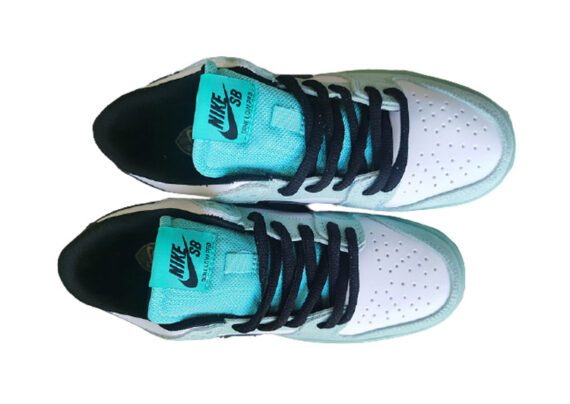 נעליי נייק-NIKE SB DUNK LOW PRO QS - Quartz & Turquoise Blue