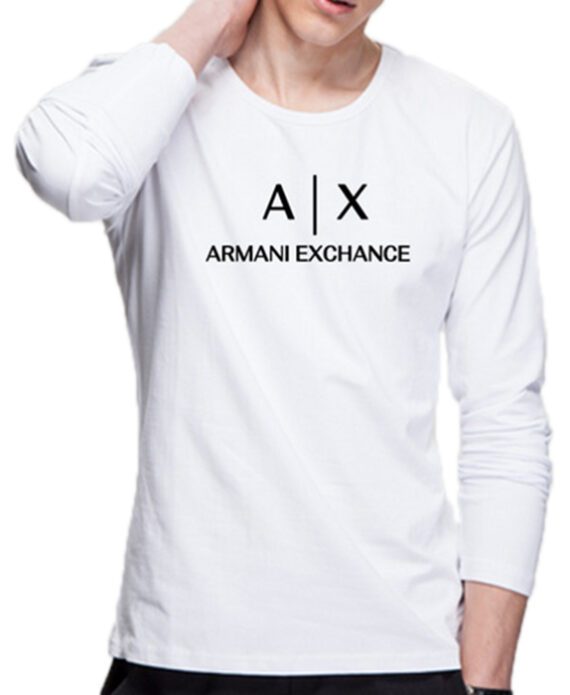 ארמני- ARMANI TSHIRT LONG MEN'S - White