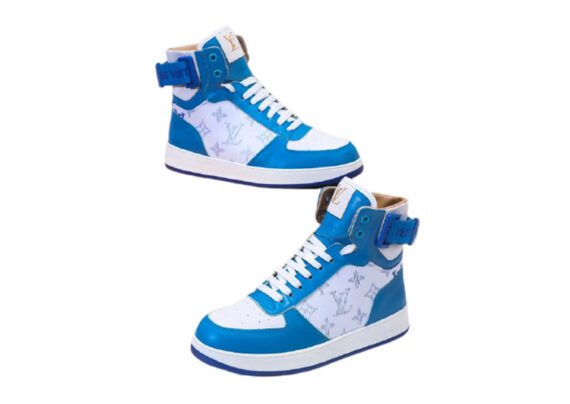 ⁦לואי ויטון - Louis Vuitton shoes - Blue & White⁩ – תמונה ⁦4⁩