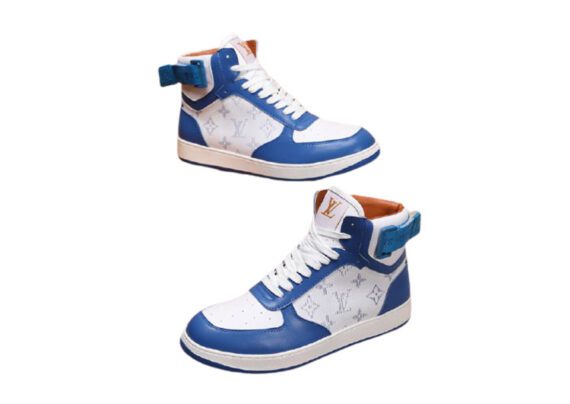 ⁦לואי ויטון - Louis Vuitton shoes - Blue & White⁩ – תמונה ⁦4⁩