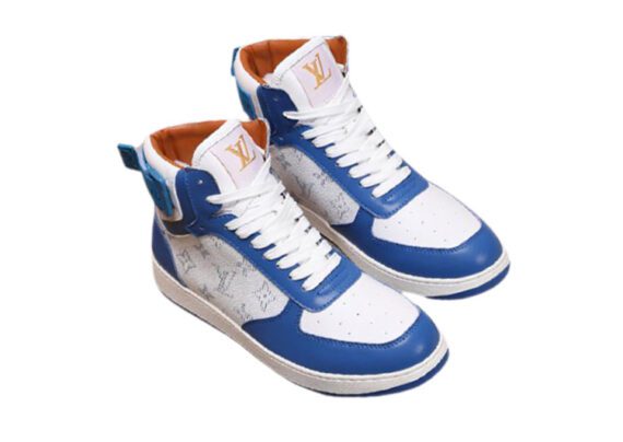 ⁦לואי ויטון - Louis Vuitton shoes - Blue & White⁩ – תמונה ⁦2⁩