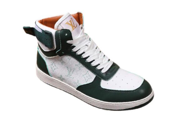 ⁦לואי ויטון - Louis Vuitton shoes - White & Racing Green⁩ – תמונה ⁦3⁩