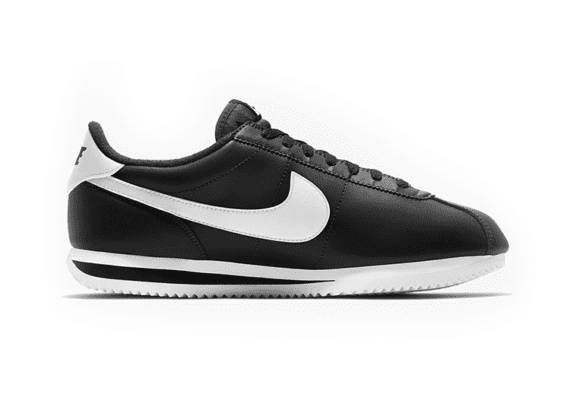 ⁦נעלי נייק-Nike Classic Cortez - Black & White Logo⁩ – תמונה ⁦2⁩